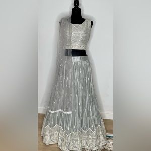 Grand sale - Grey/silver lehenga